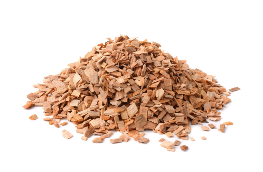 Pile of wood chips