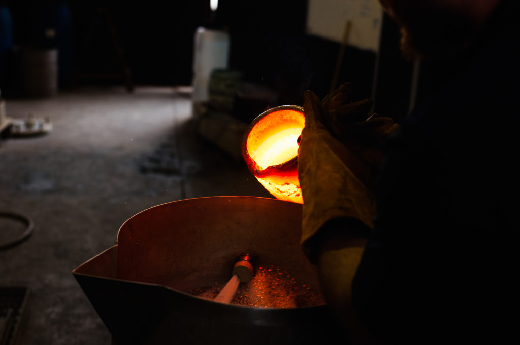Melting of gold